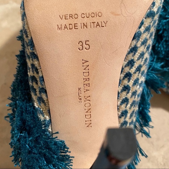 NEW Andrea Mondin pointed toe fringe vogue pump 5 - Picture 8 of 8